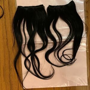 Realways 100% human hair 20” & 120 gram total - black
